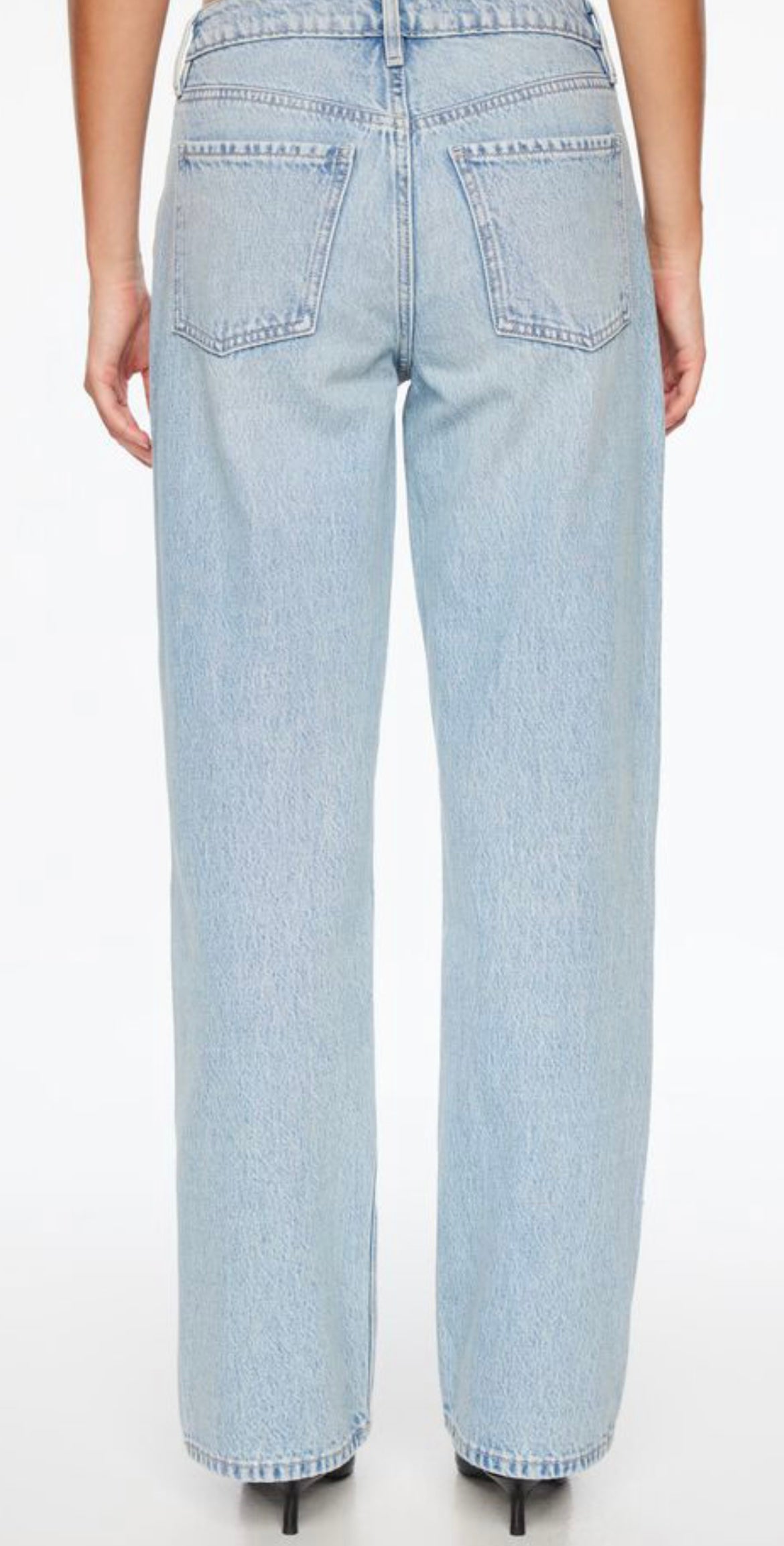 DYNAMITE mika pearl relaxed straight jeans