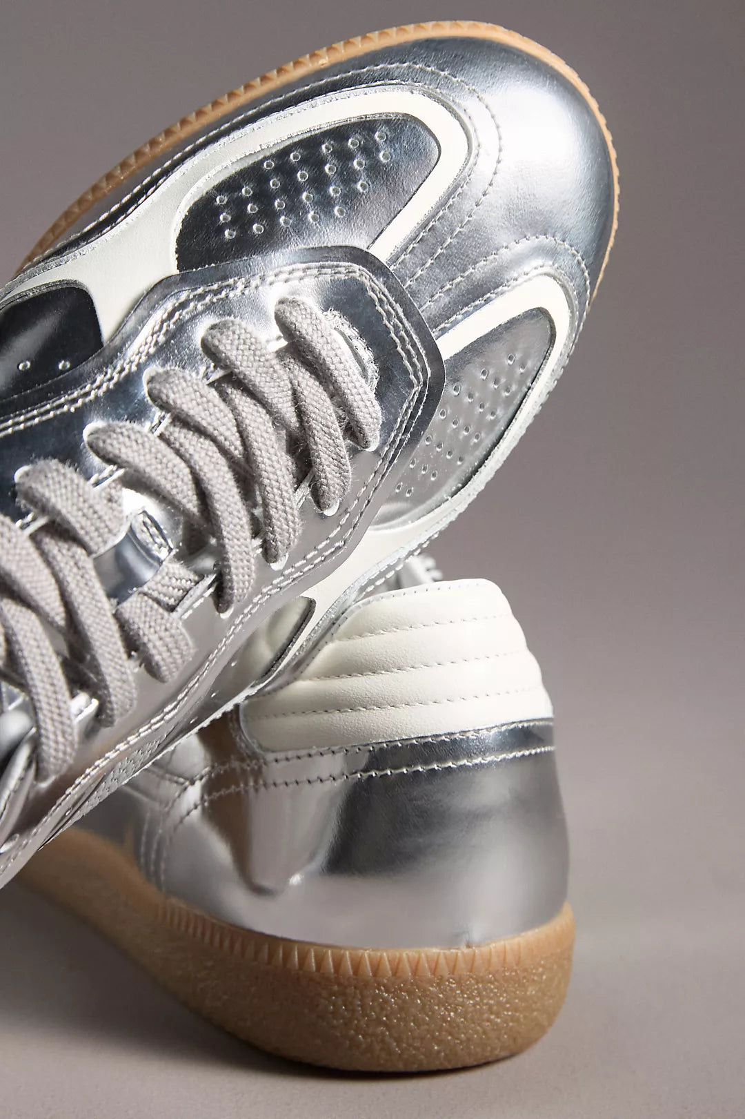 ALOHAS shimmer silver sneakers