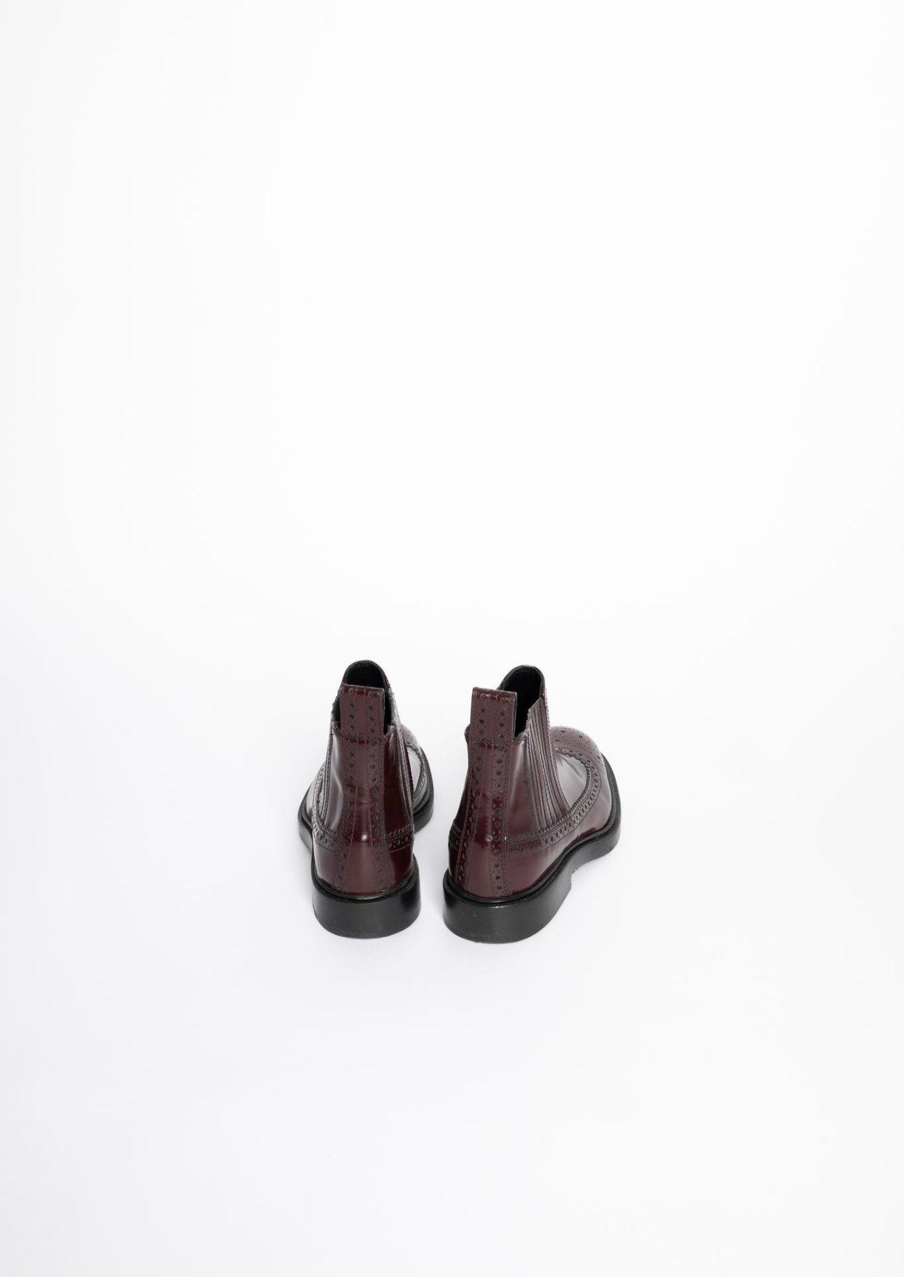JOSEPH - Burgundy Chelsea Boots