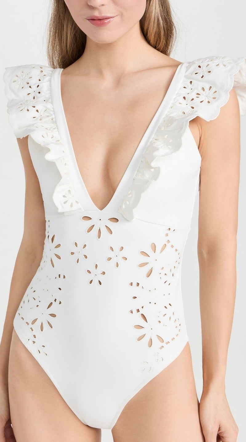 Sea -
Liat Embroidery Flutter Sleeve One Piece