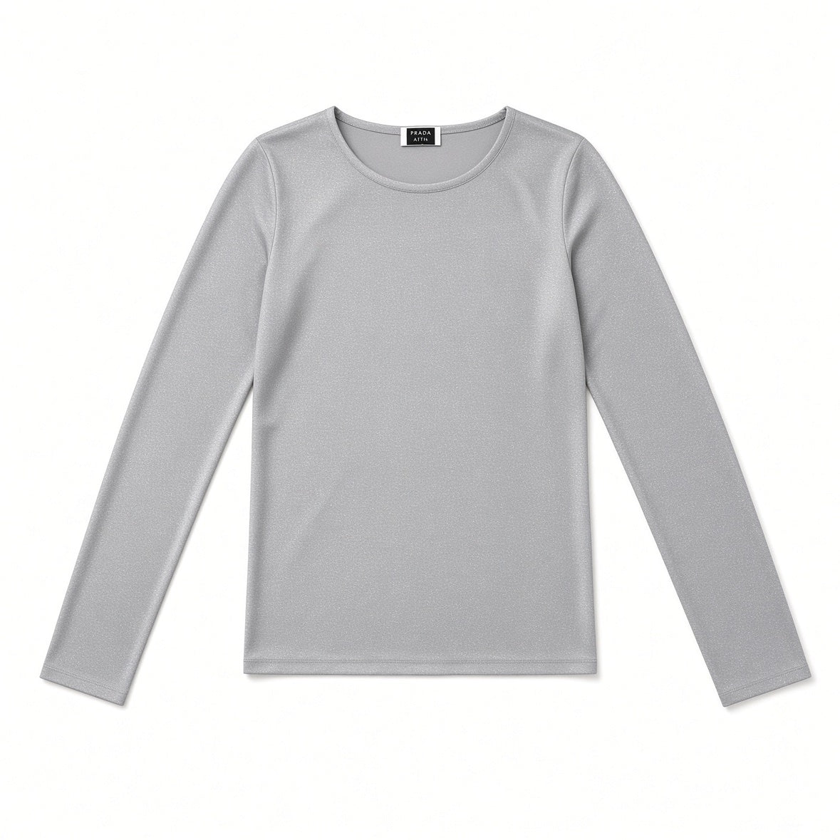 BRUNELLO CUCINELLI silver with gold thread thin longsleeve
