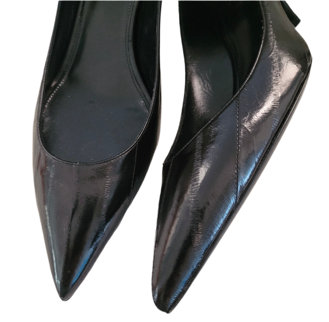 Saint Laurent - Black Leather Kitten Pumps