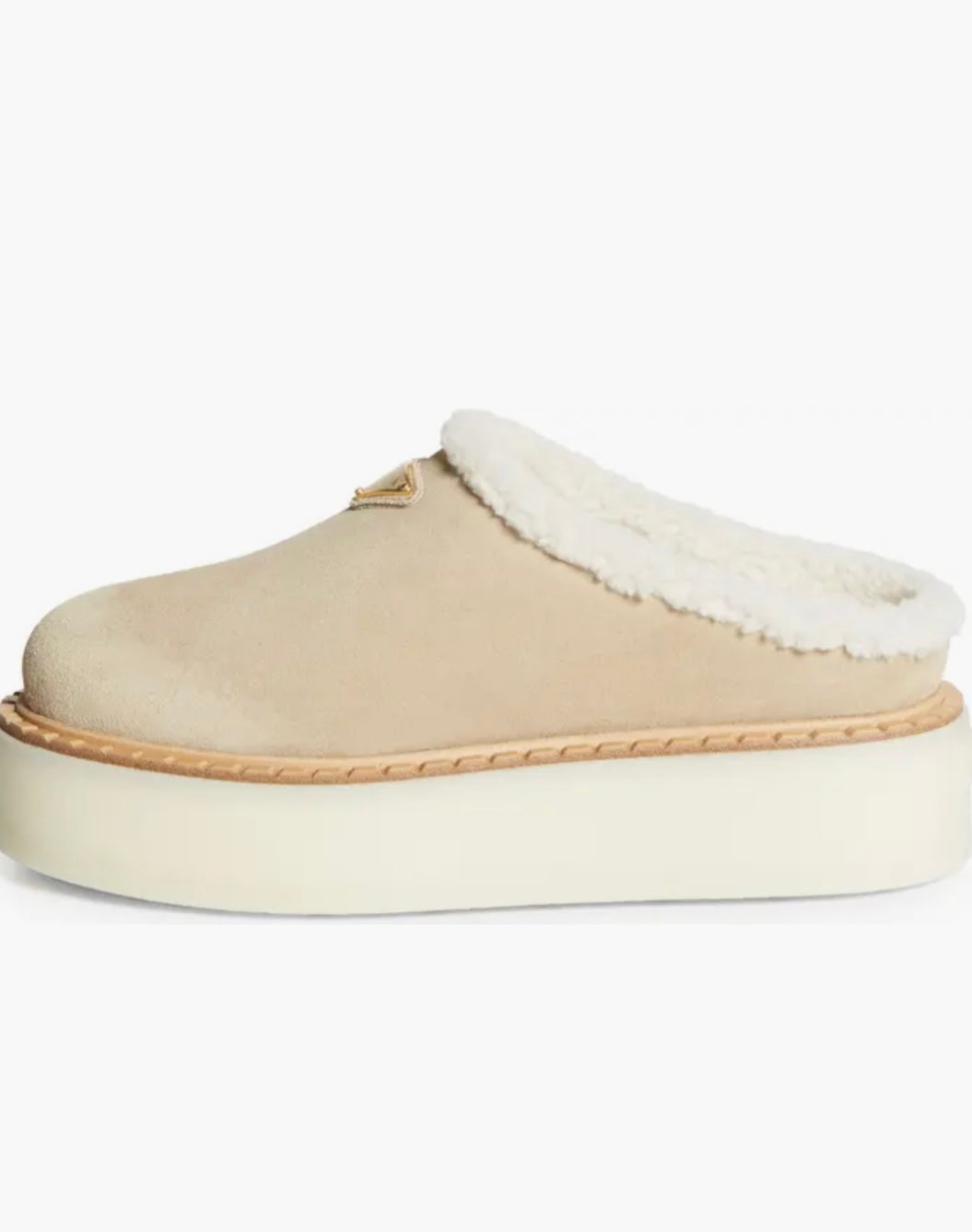 Prada - Evolve Genuine Shearling Clog