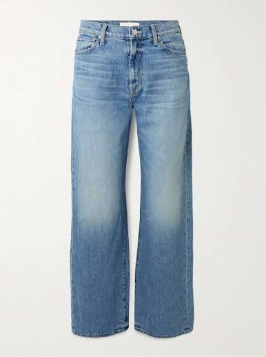 Mother The Dodger Flood in Light Blue Wash Jeans, 25