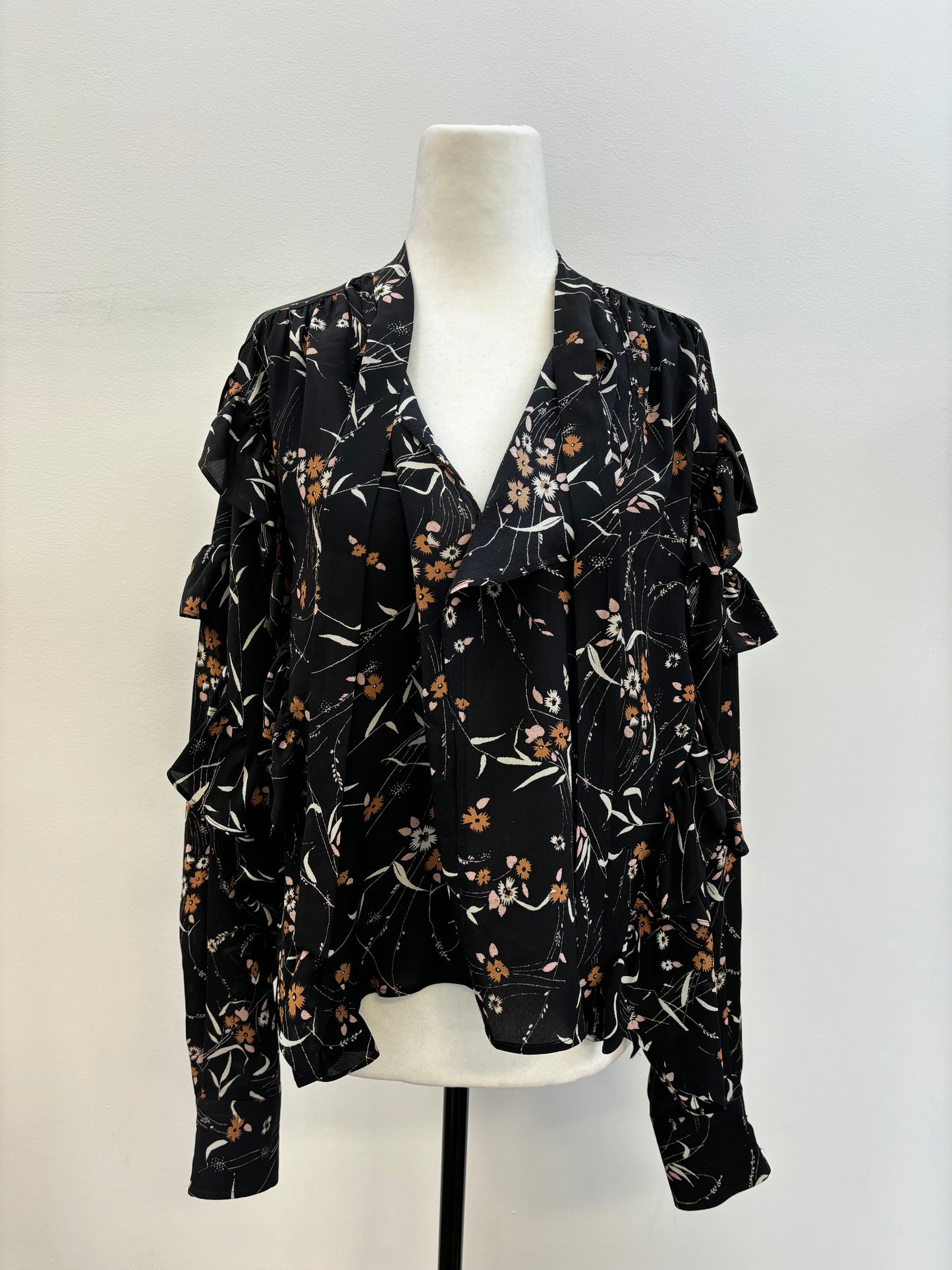 Isabel Marant Silk Tie Neck Blouse