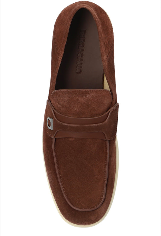 FERRAGAMO
Suede Deconstructed Loafers