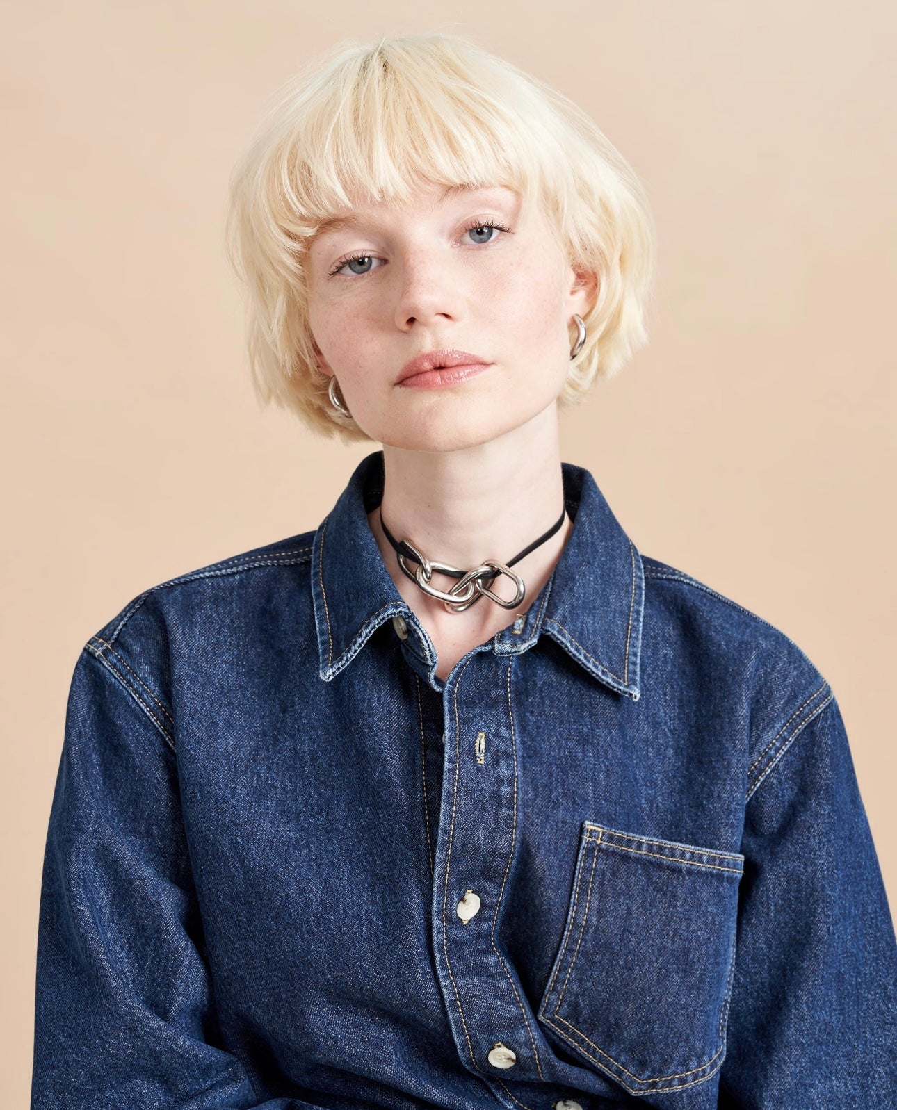 LA LINGE - Cropped Stevie Shirt