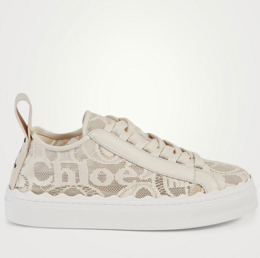 Chloe - Lauren Lace Logo Sneakers