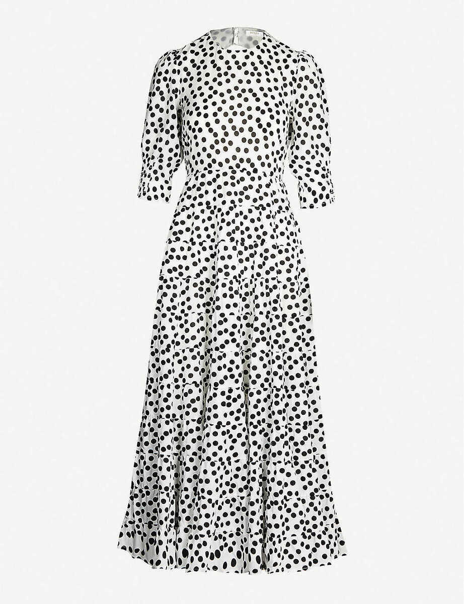 Rixo London Polka Dot Maxi Dress