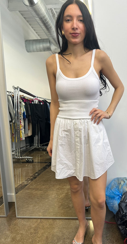 T ALEXANDER WANG - white mini skirt
