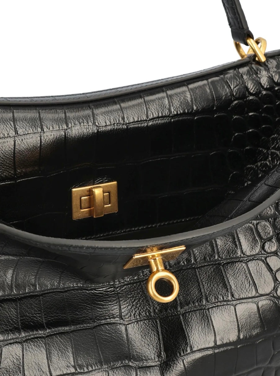 Balenciaga - 
Balenciaga Rodeo Embossed Medium Handbag