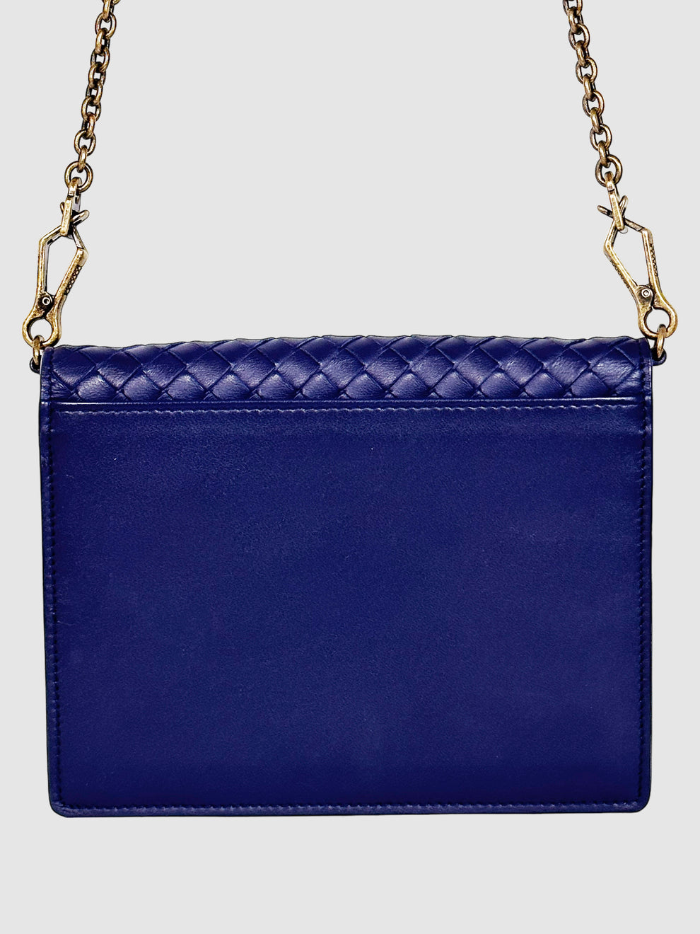 Bottega Veneta Intrecciato Woven Bag on Chain