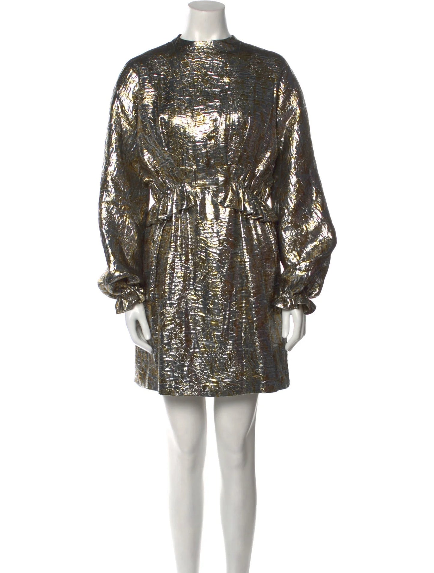 Dries Van Noten Metallic Dress