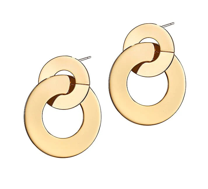 JENNY BIRD LAST DANCE CIRCLE EARRINGS IN GOLD