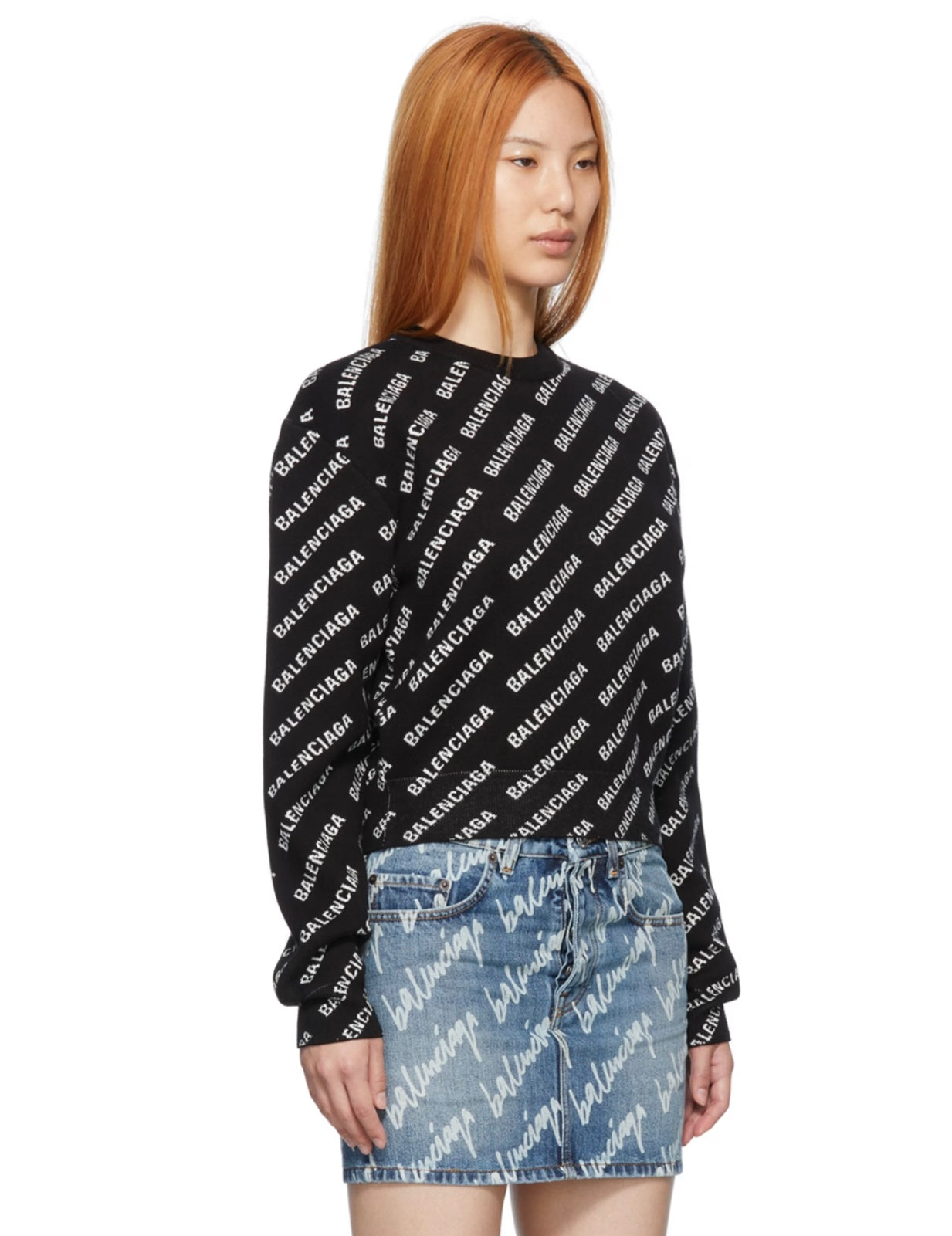 BALENCIAGA
Black Mini Allover Sweater