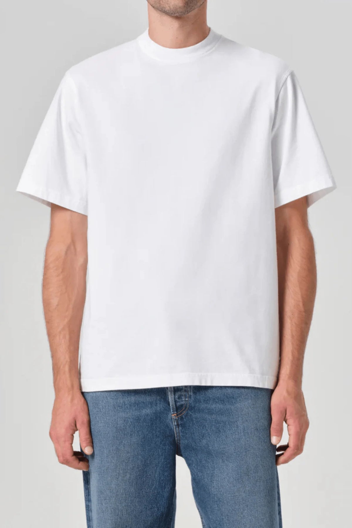 AGOLDE NWT white tee, Asha mock neck tee mens