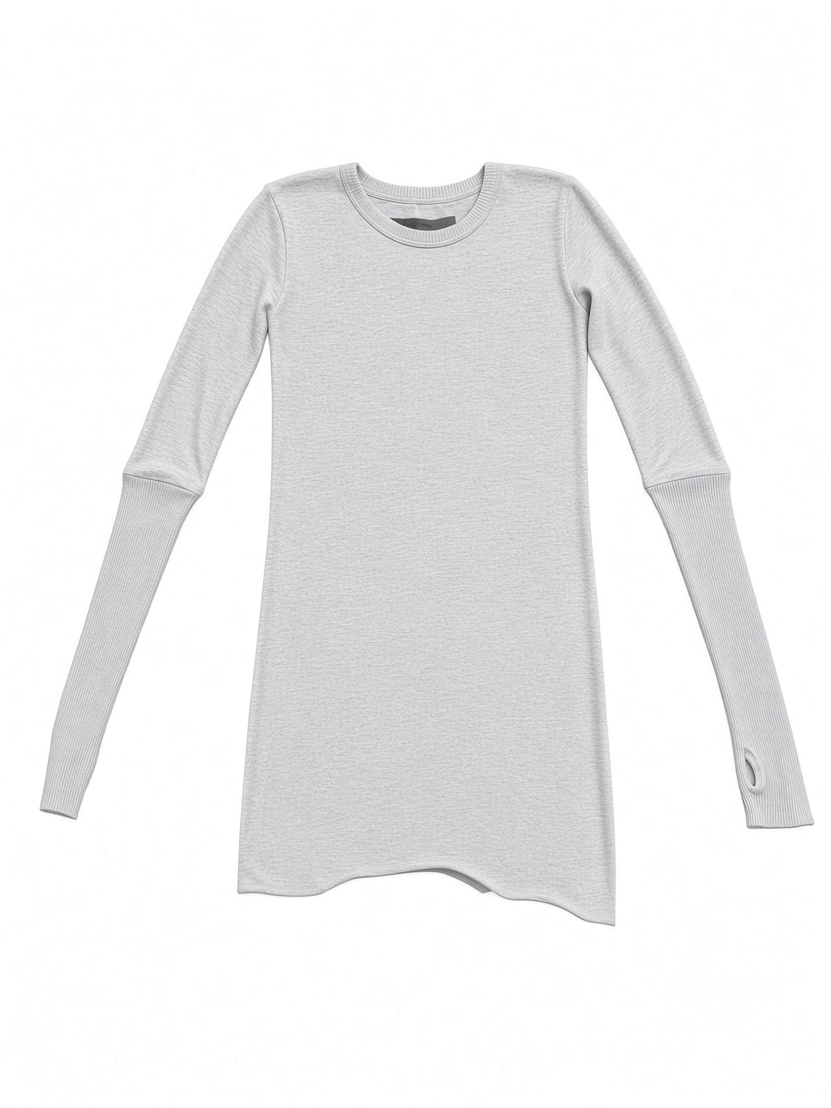 ENZA COSTA hether grey fitted long sleeve