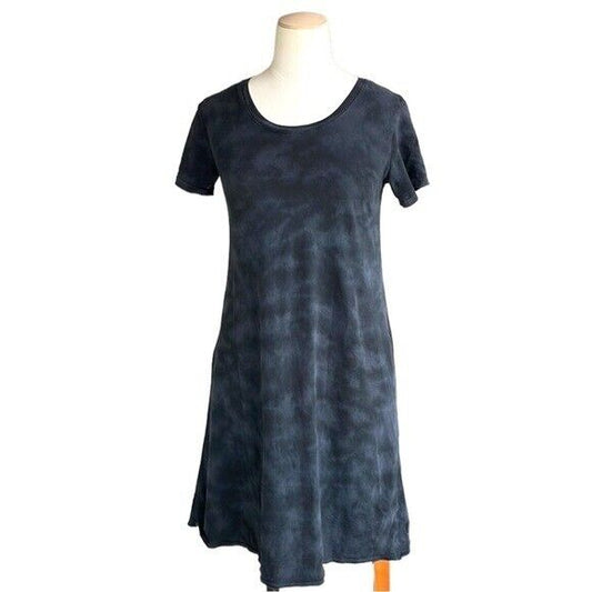 ATM black tie dye tshirt dress