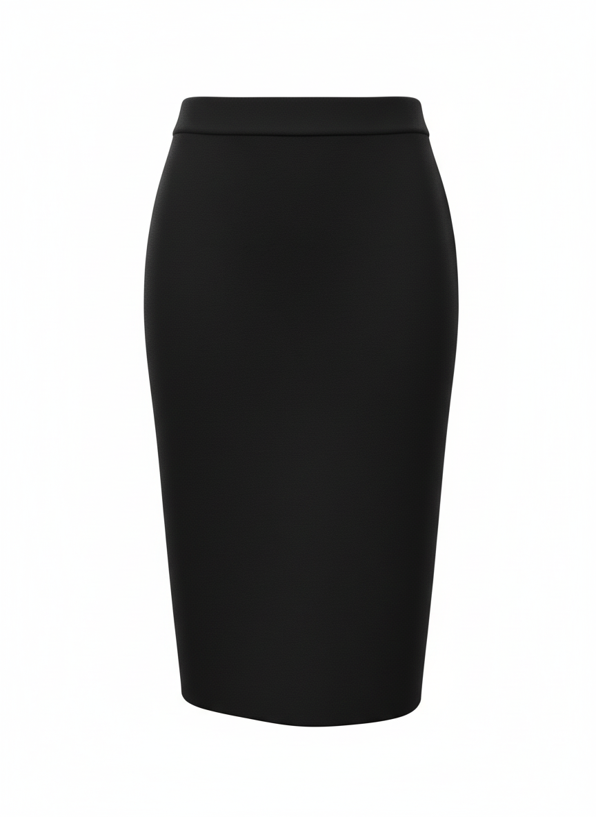 GAUGE81 black knee length skirt