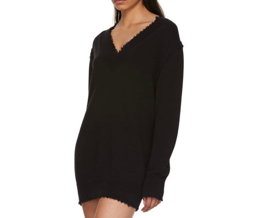 T by Alexander Wang Distressed Sweater Dress