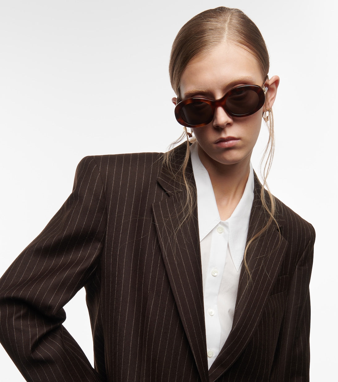 Celine Eyewear Triomphe 01 oval sunglasses