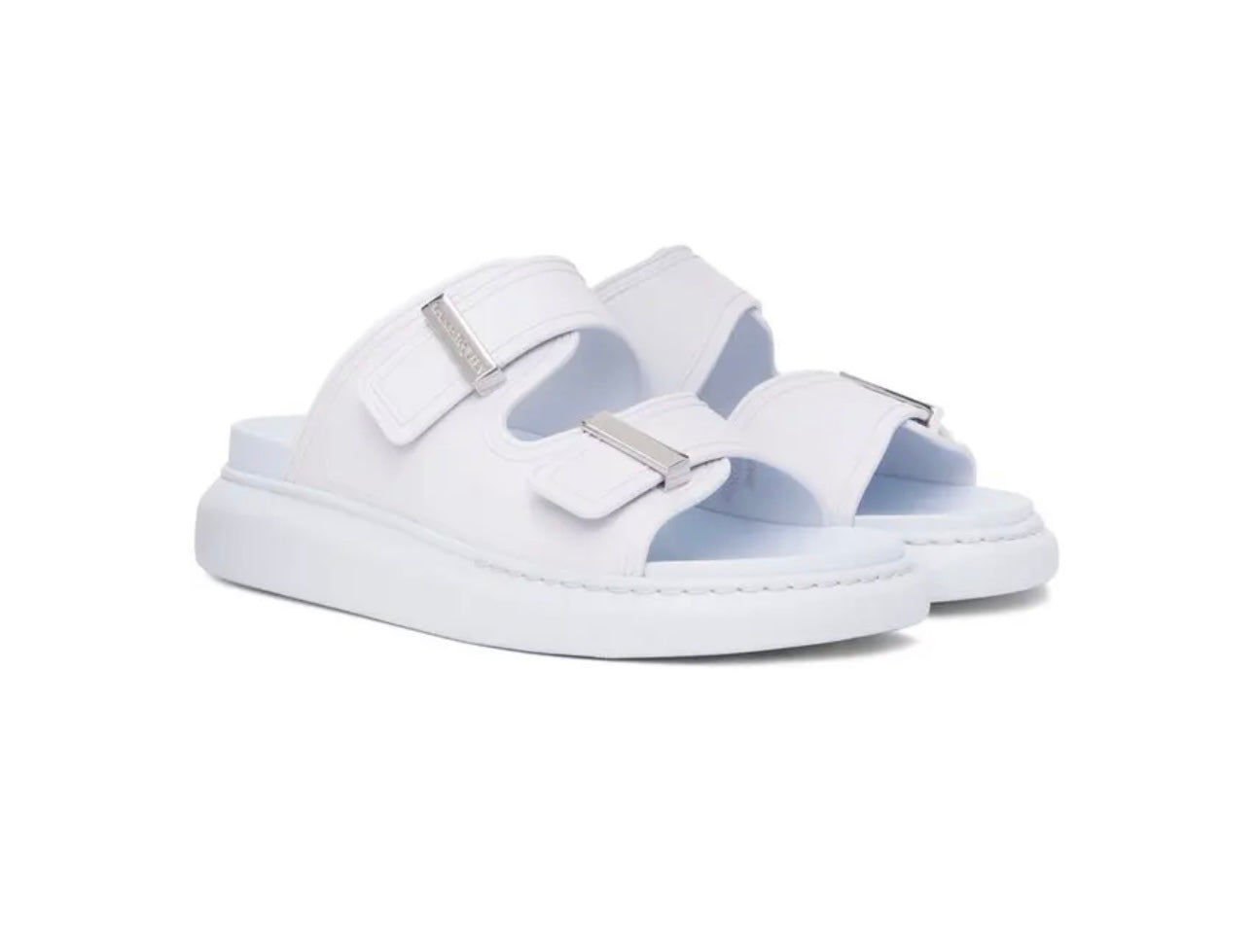 Alexander McQueen White Hybrid Sandals