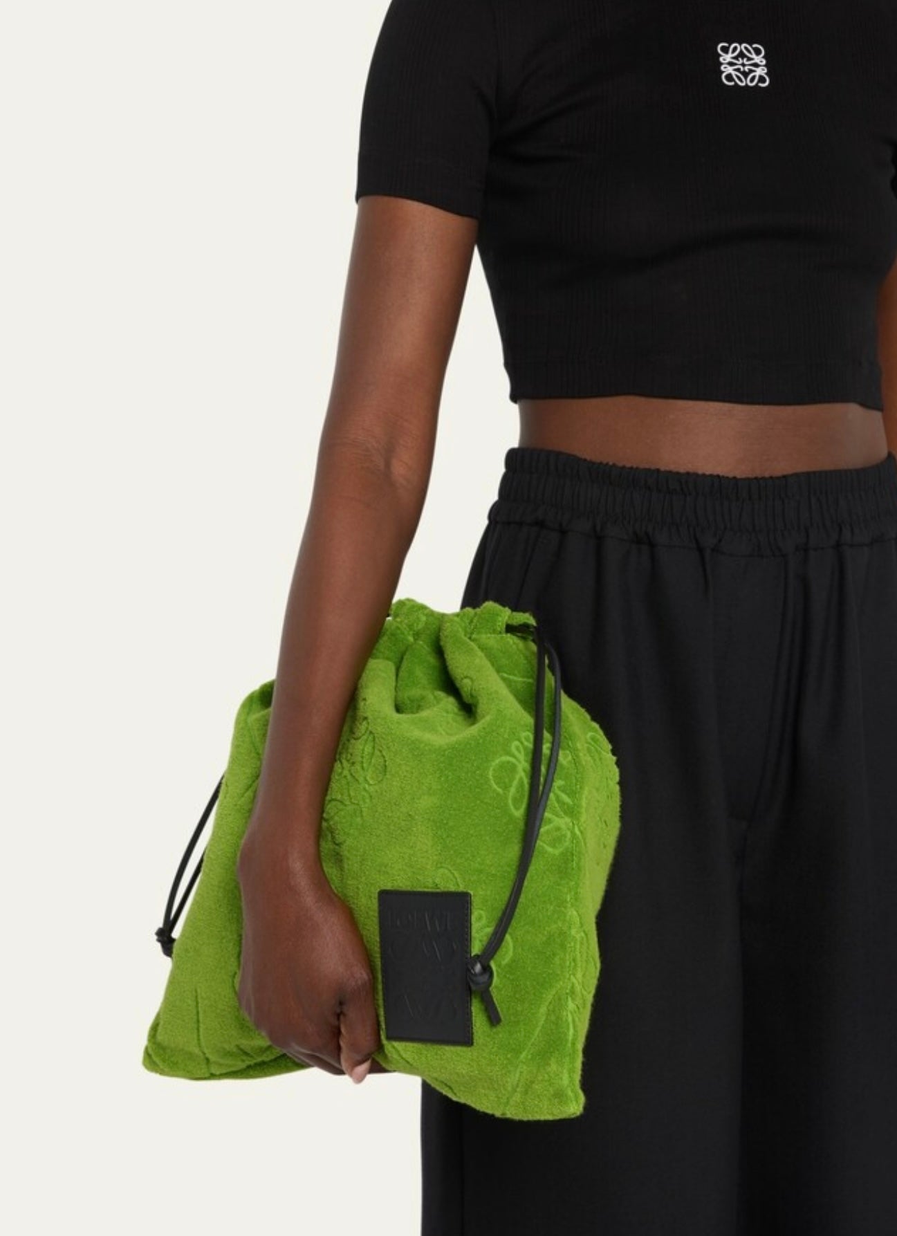 Loewe x Paula’s Ibiza Anagram Towel Pouch Clutch Bag