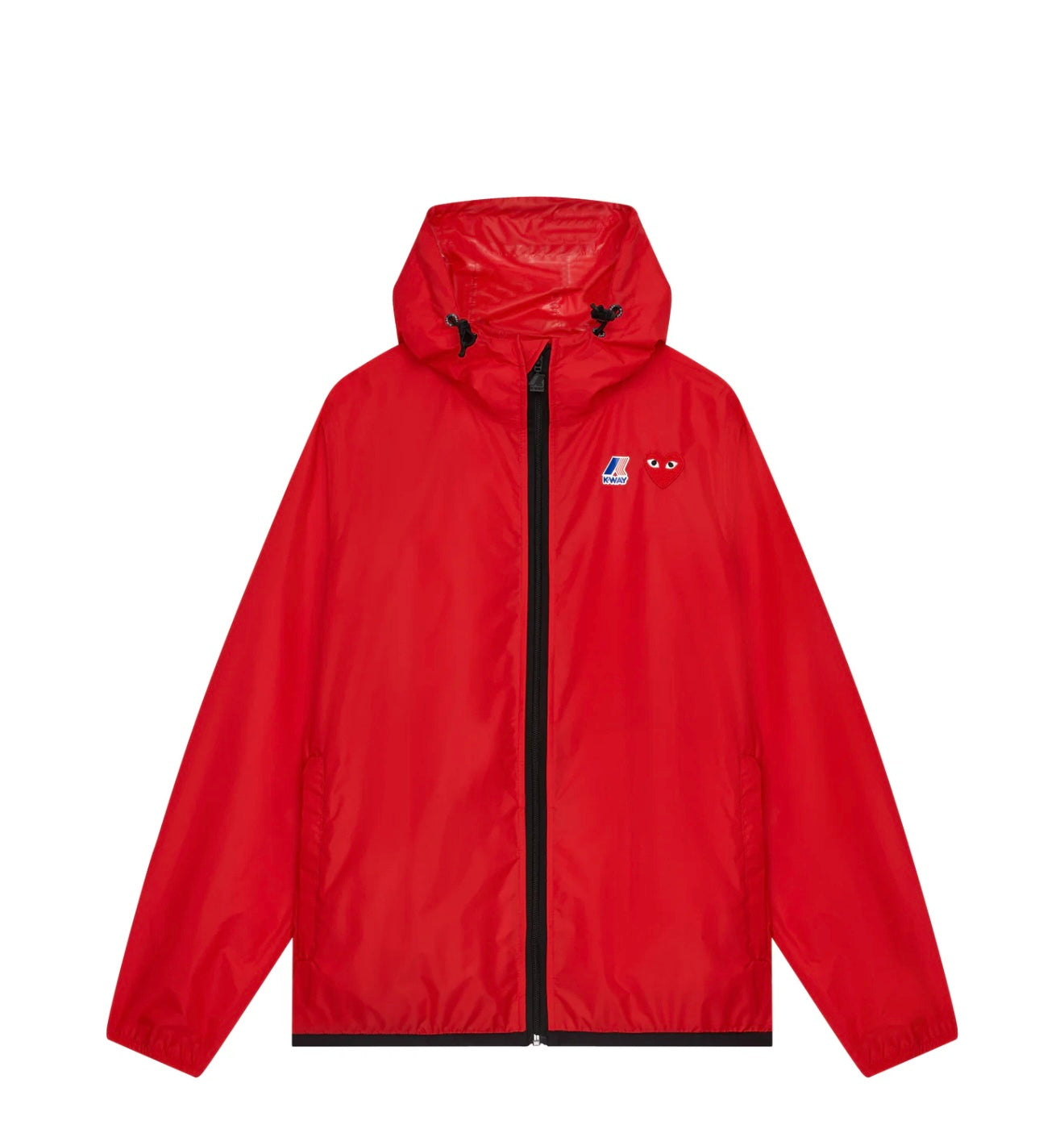 Commes Des Garçons PLAY x K-WAY UNISEX JACKET Claude Full Zip - Red