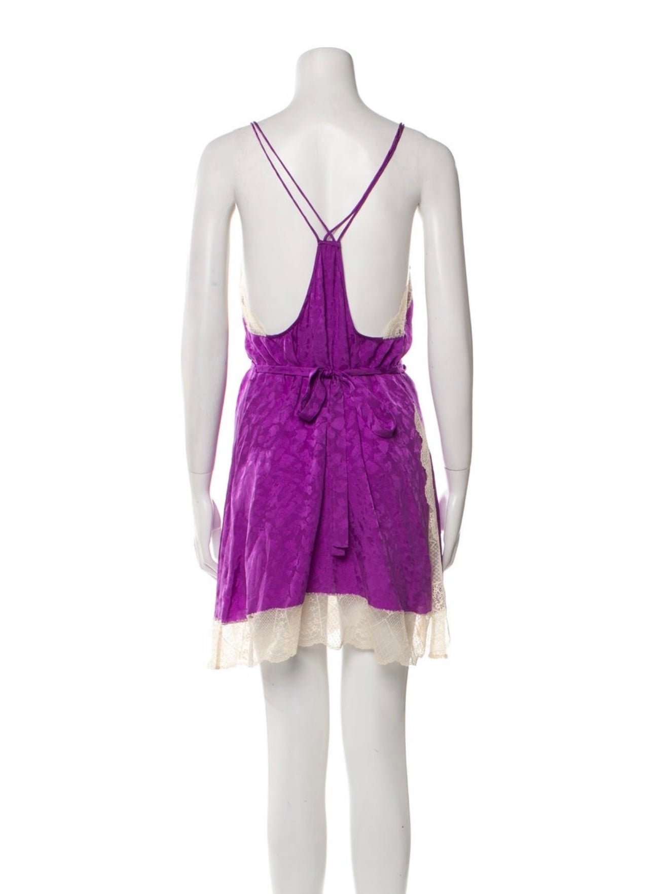 Zadig & Voltaire - Purple Satin Slip Dress