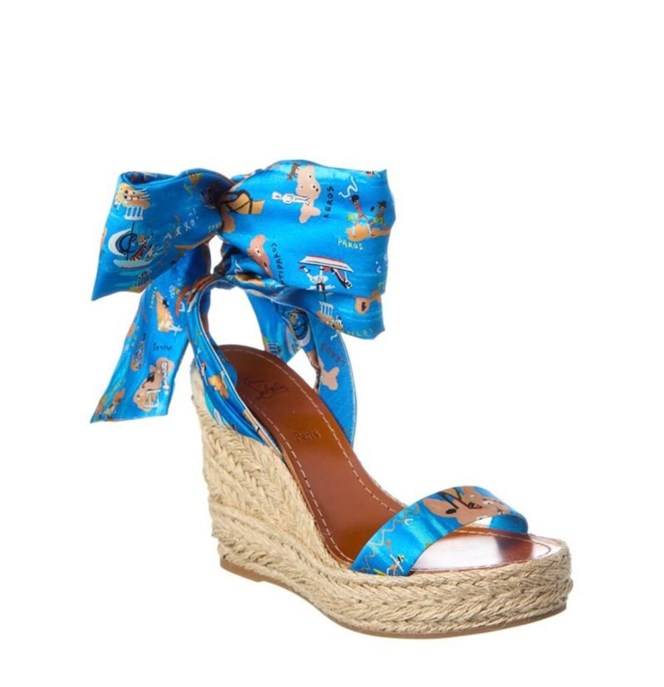 CHRISTIAN LOUBOUTIN 
Satin Monica Du Desert 110 Espadrille