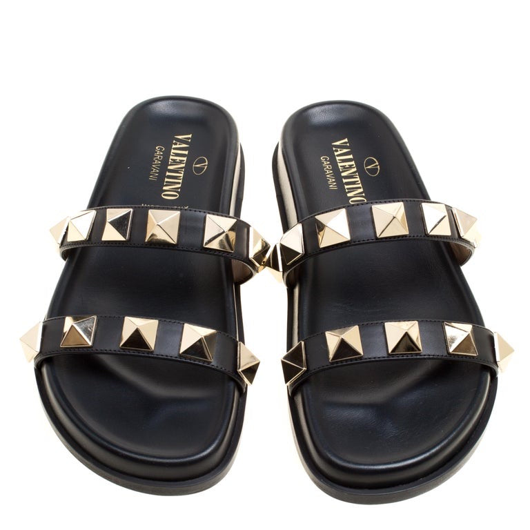 VALENTINO double band stud sandal