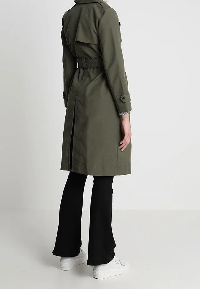 BANANA REPUBLIC dark green trench coat