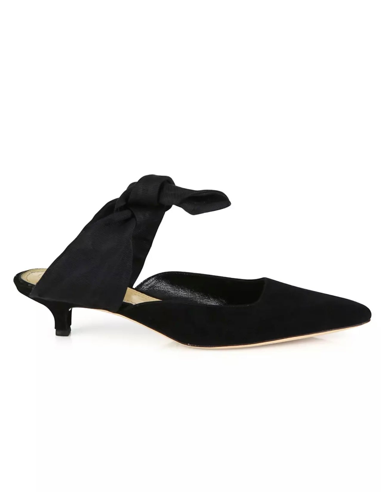 The Row coco mules in black