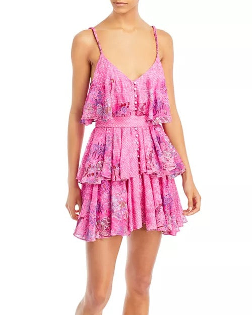 HEMANT & NANDITA pink tank top dress