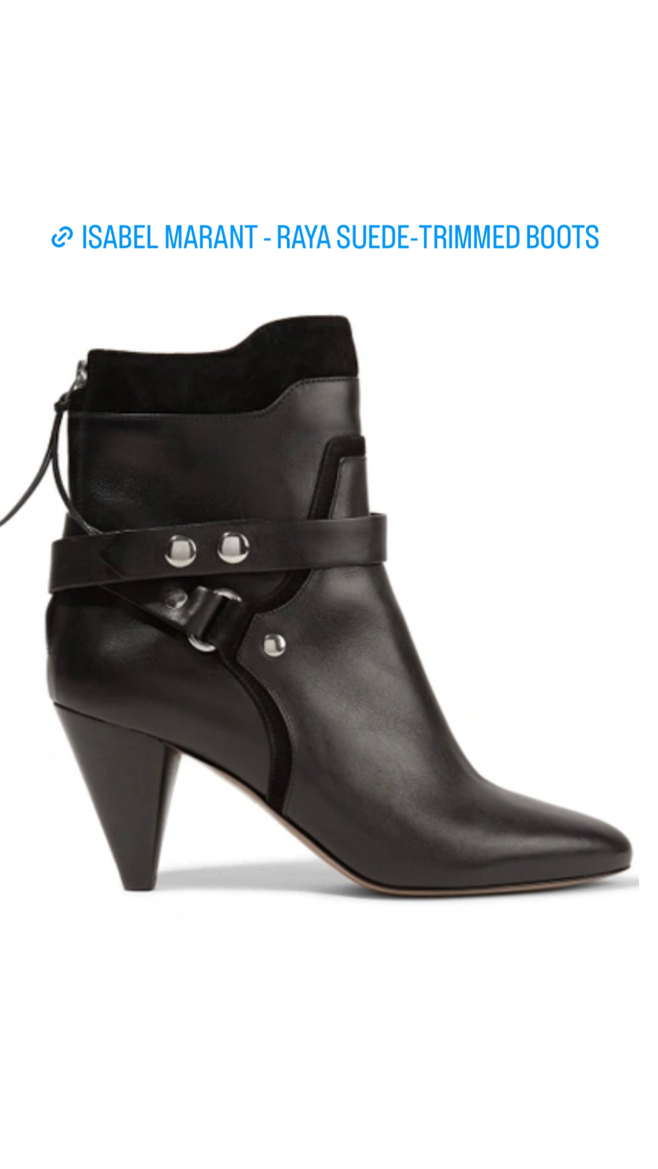 Isabel Marant- Raya Suede Trimmed Leather Boots