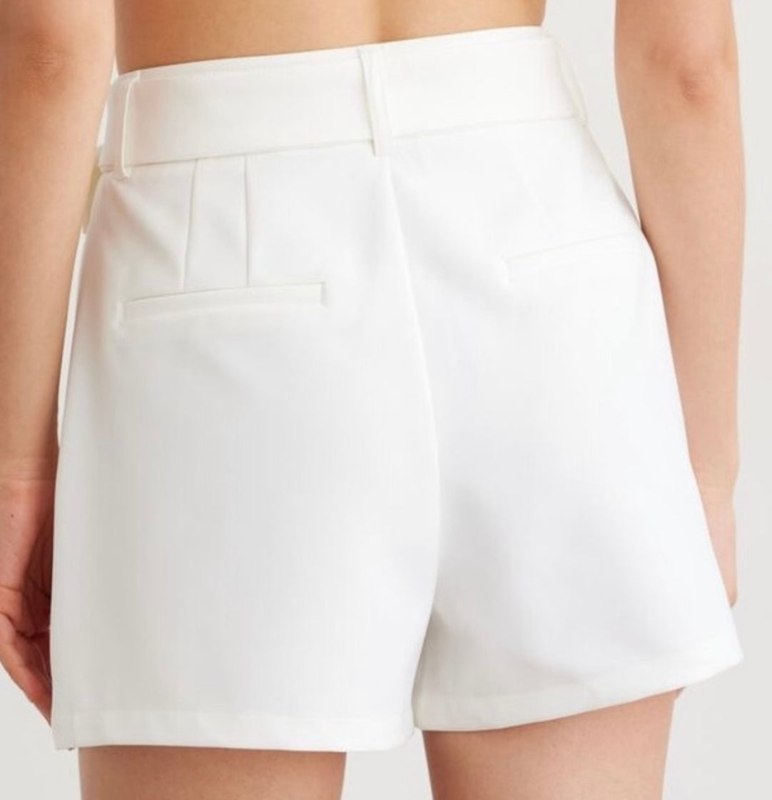 DYNAMITE belted shorts