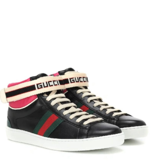 GUCCI
ANKLE HIGH SPORT SHOES WITH A 'WEB' STRIPE