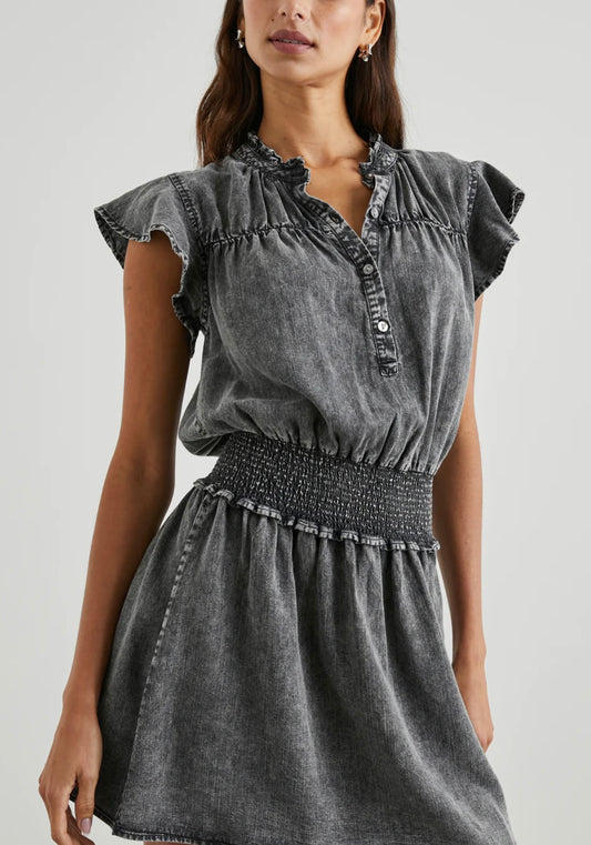 RAILS - Amina Dress
In Black Acid Wash