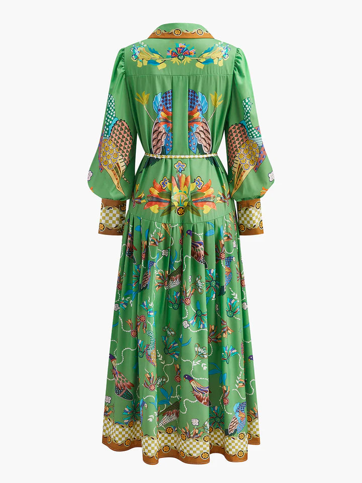COMMENSE long sleeve boho dress