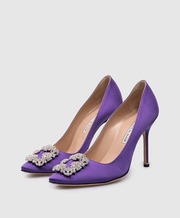 MANOLO BLAHNIK purple hangisi pumps