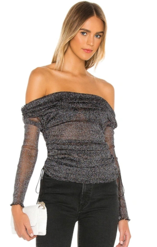 SIMKHAI - Fallon off-shoulder top in black