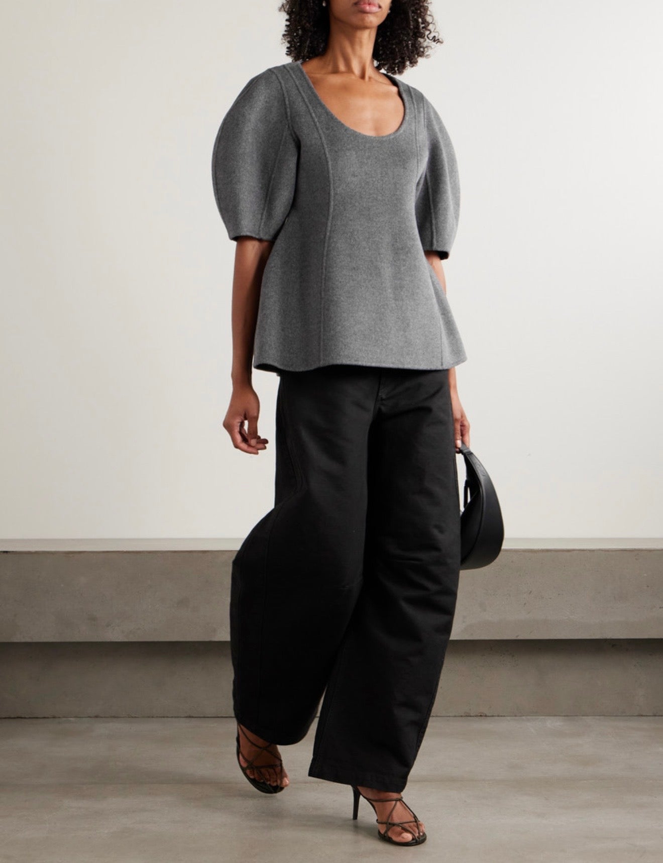 RÓHE Brushed wool and cashmere-blend felt top