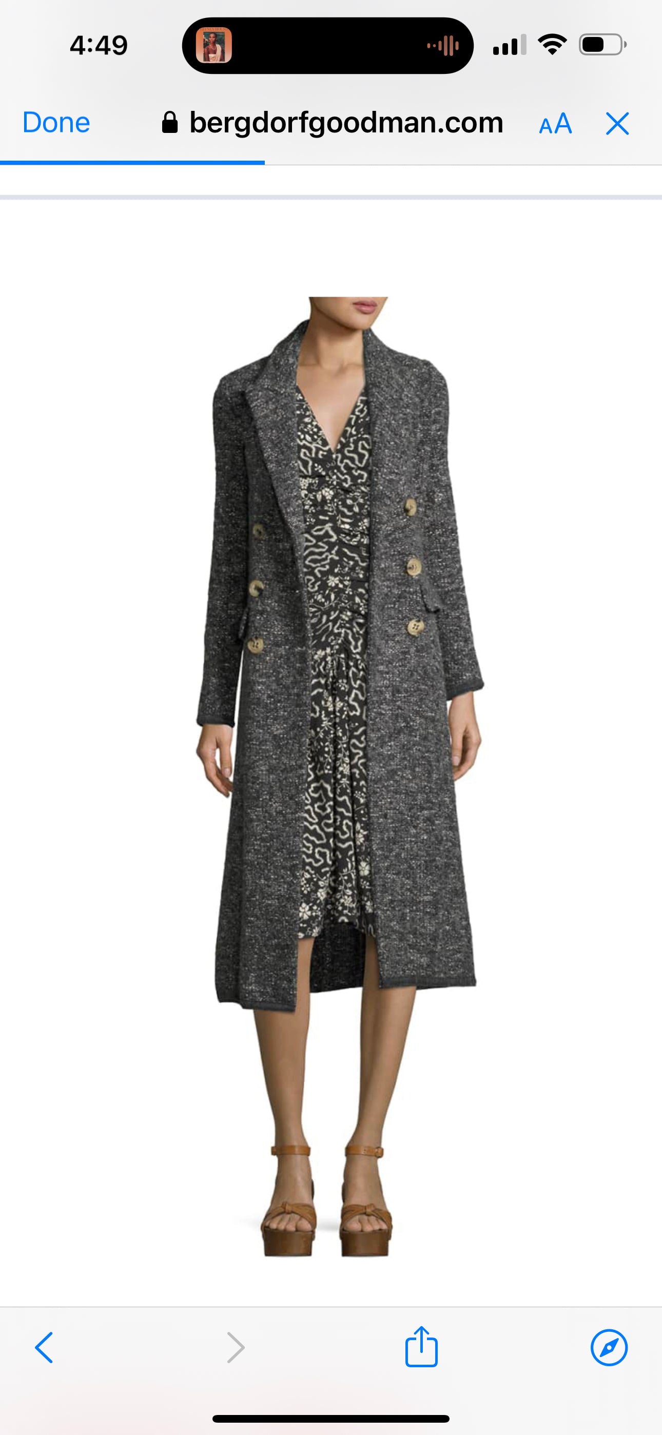 ETOILE ISABEL MARANT
Overton Double-Breasted Melange Coat