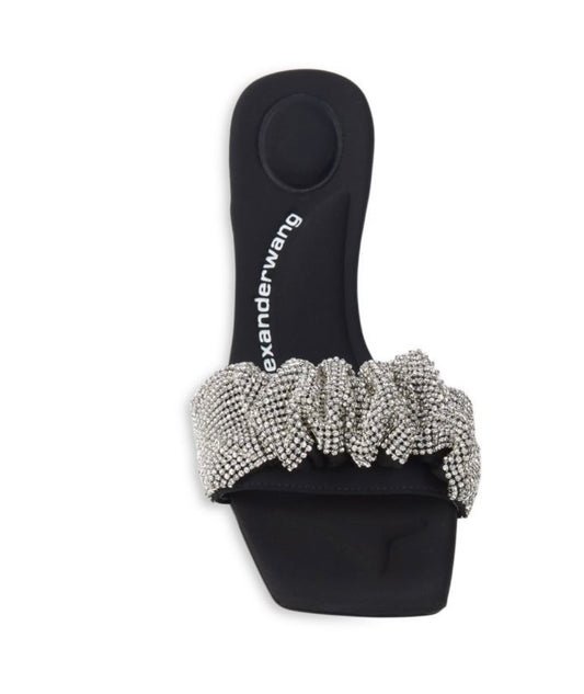 ALEXANDER WANG
Ruched Embellished Sandals