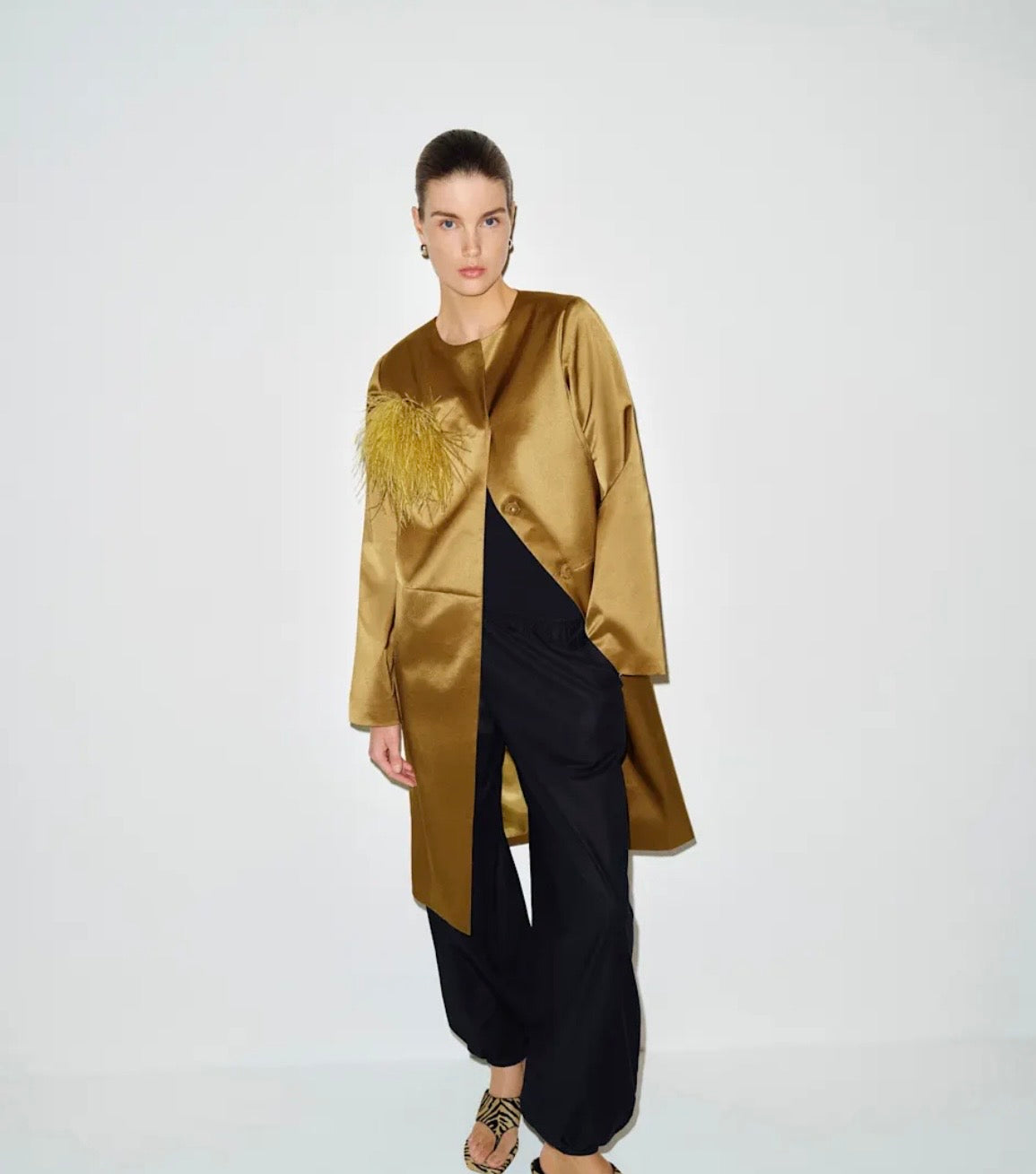 Reformation - Stella Satin Coat