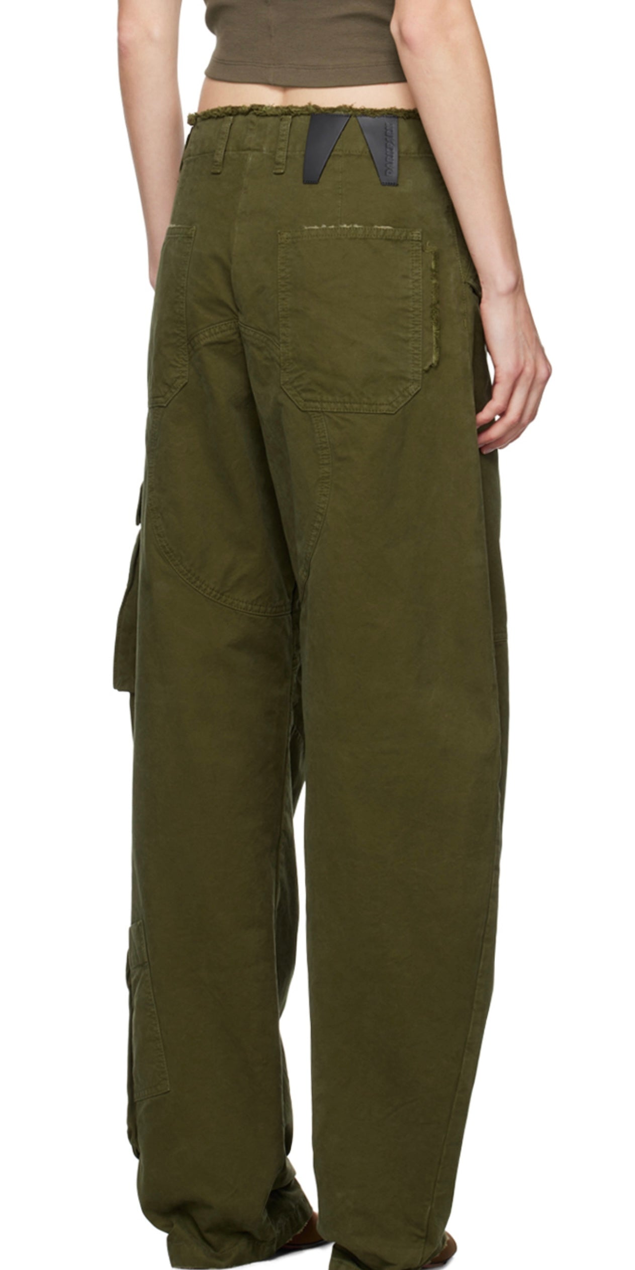 DARKPARK 
Rosalind Bow Cotton Cargo Pants