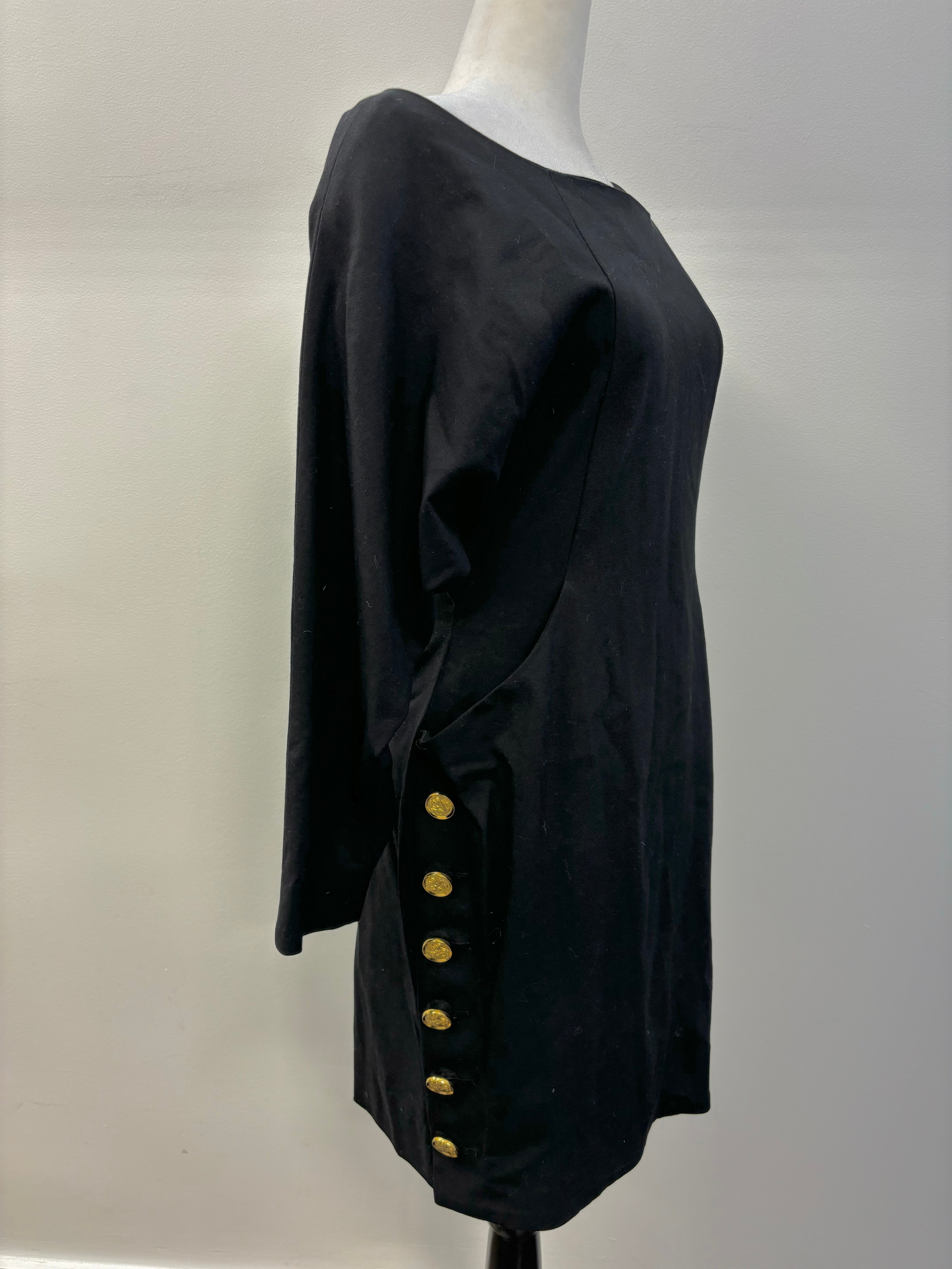 Smythe Pocket Dress with Gold Buttons