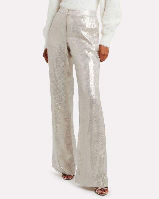 Derek Lam 10 Crosby Metallic Pants