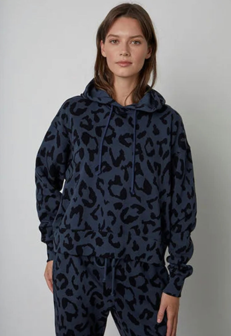 VELVET - Sammie Bengal Fleece Hoodie | Shadow