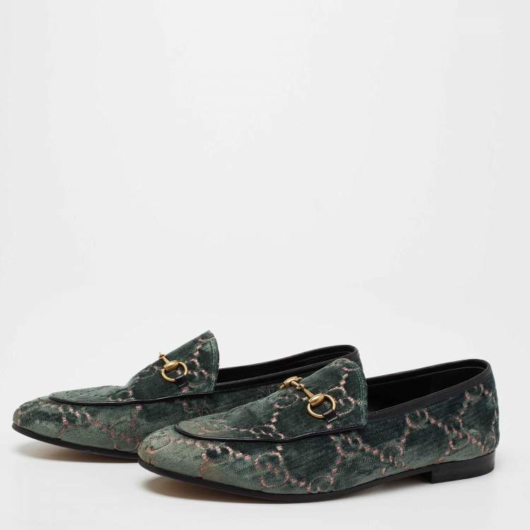 GUCCI velour loafers